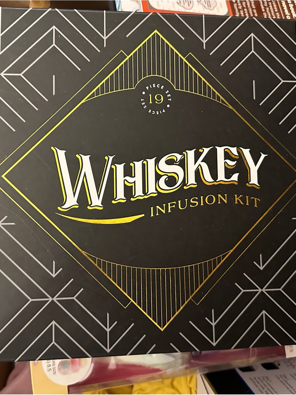 Whiskey Infusion Kit in Black and Gold - Premium Home Wall Decor